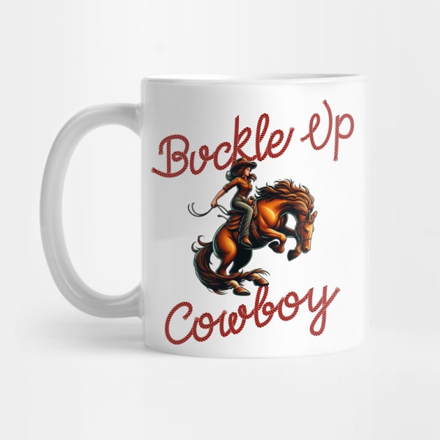 Buckle Up Western Cowboy / Cowgirl rodeo by Doodle Workshop